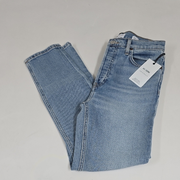 Re/Done 90s high waist ankle crop hazey indigo - Picture 2 of 15